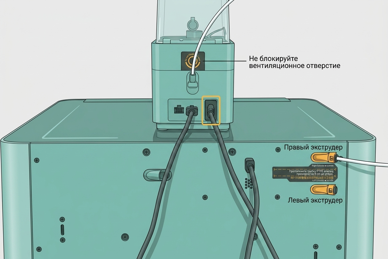 AMS HT power adapter connection diagram