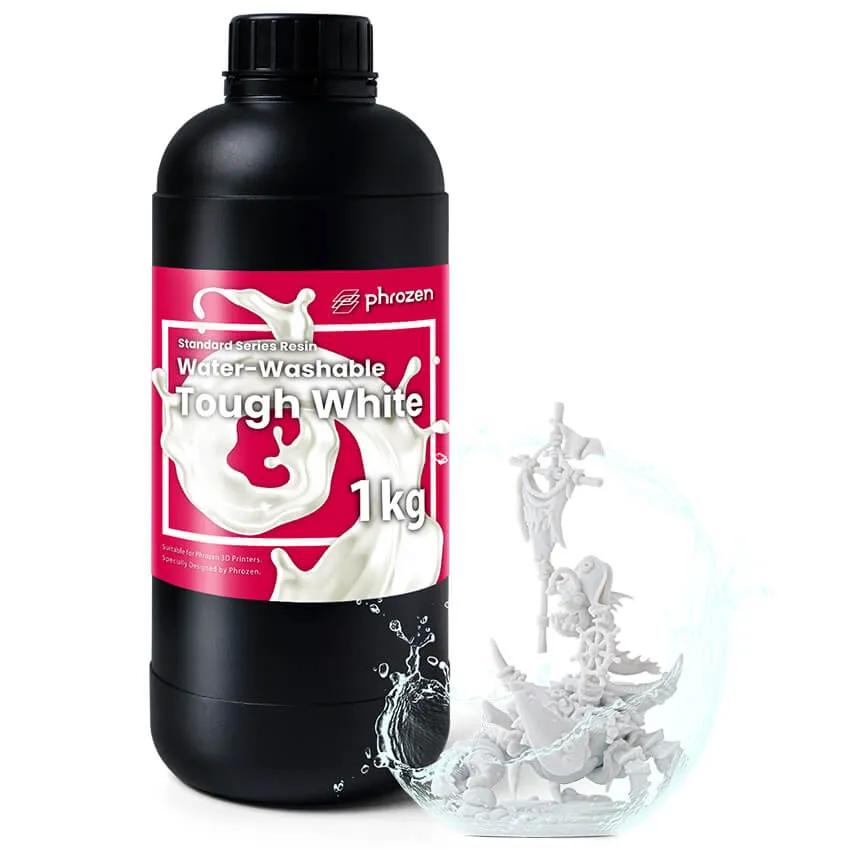 Фотополимерная смола Phrozen Water Washable Tough, белая (1 кг)