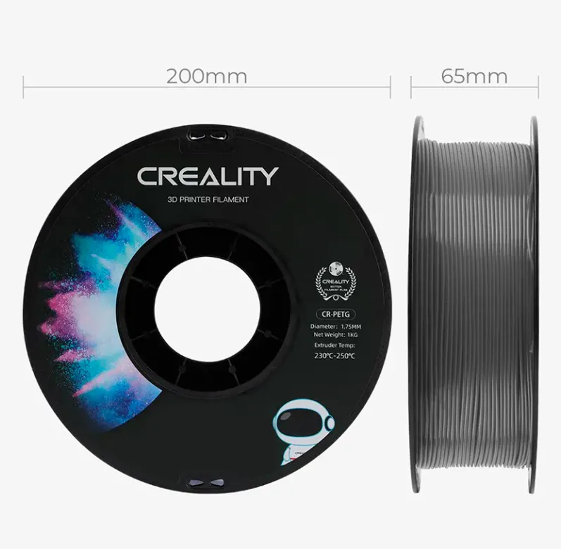 Катушка CR-PETG-пластика Creality 1.75 мм 1кг, серая