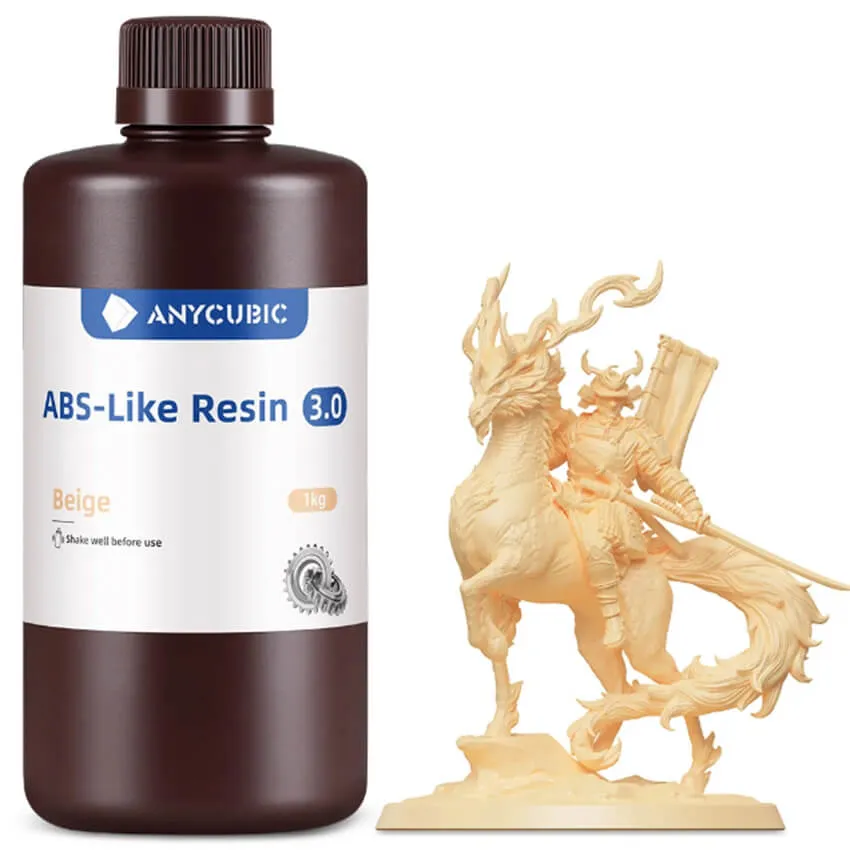 Фотополимерная смола Anycubic ABS-Like Resin 3.0, бежевая (1 кг)