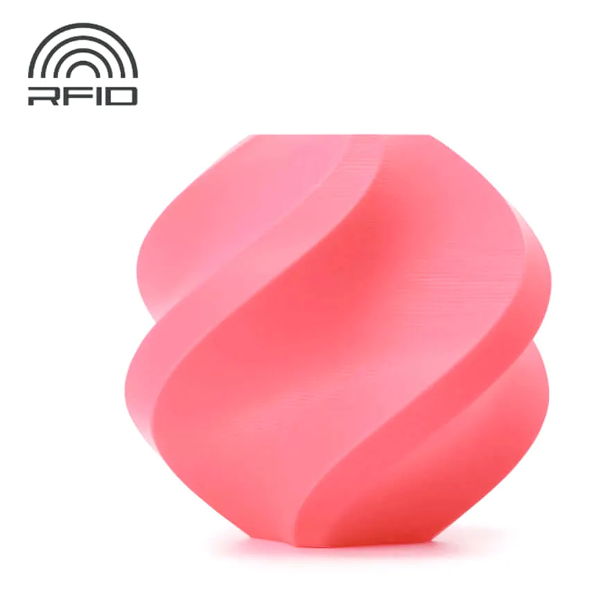 Катушка PLA Basic пластика Bambu lab - RFID 1.75 мм 1кг, розовая