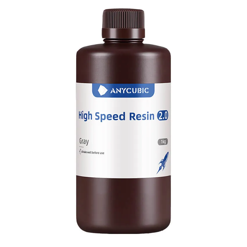 Фотополимерная смола Anycubic High Speed Resin 2.0, серая (1 кг)