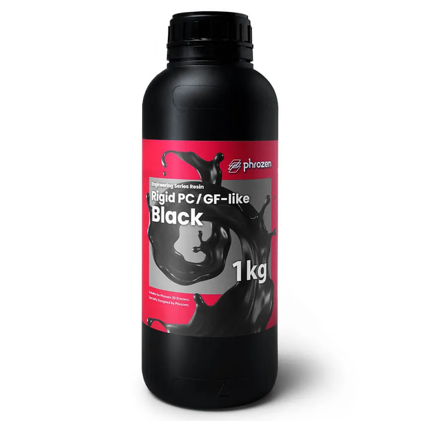 Фотополимерная смола Phrozen Rigid PC/GF-like, черная (1 кг)