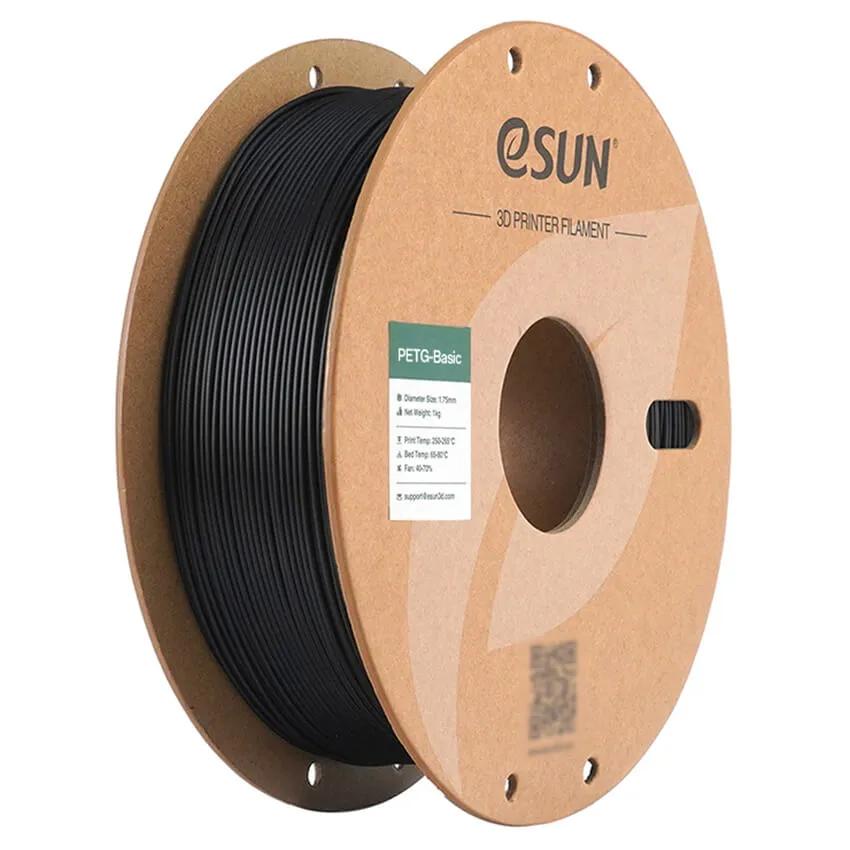 Катушка PETG-Basic пластика ESUN 1.75 мм 1кг, черная