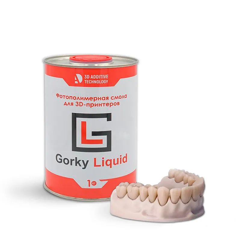 Фотополимерная смола Gorky Liquid Dental Model, персиковая (1 кг)