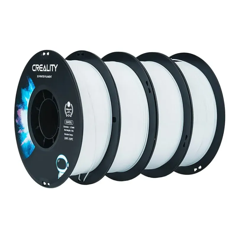 Набор CR-PETG-пластика Creality 1.75 мм 4кг., белая (4 шт по 1 кг) (3301030085)