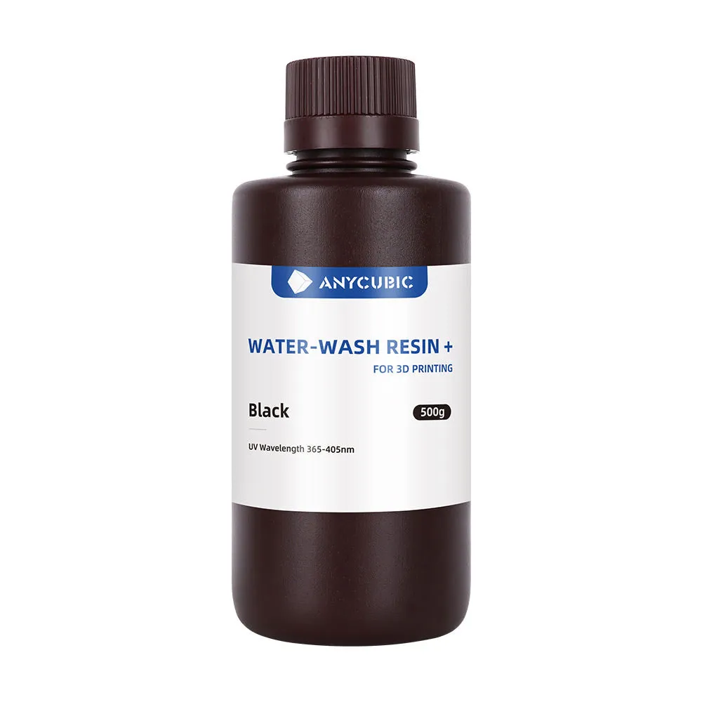 Фотополимер Anycubic Water-Wash Resin+, черный (0,5 кг)