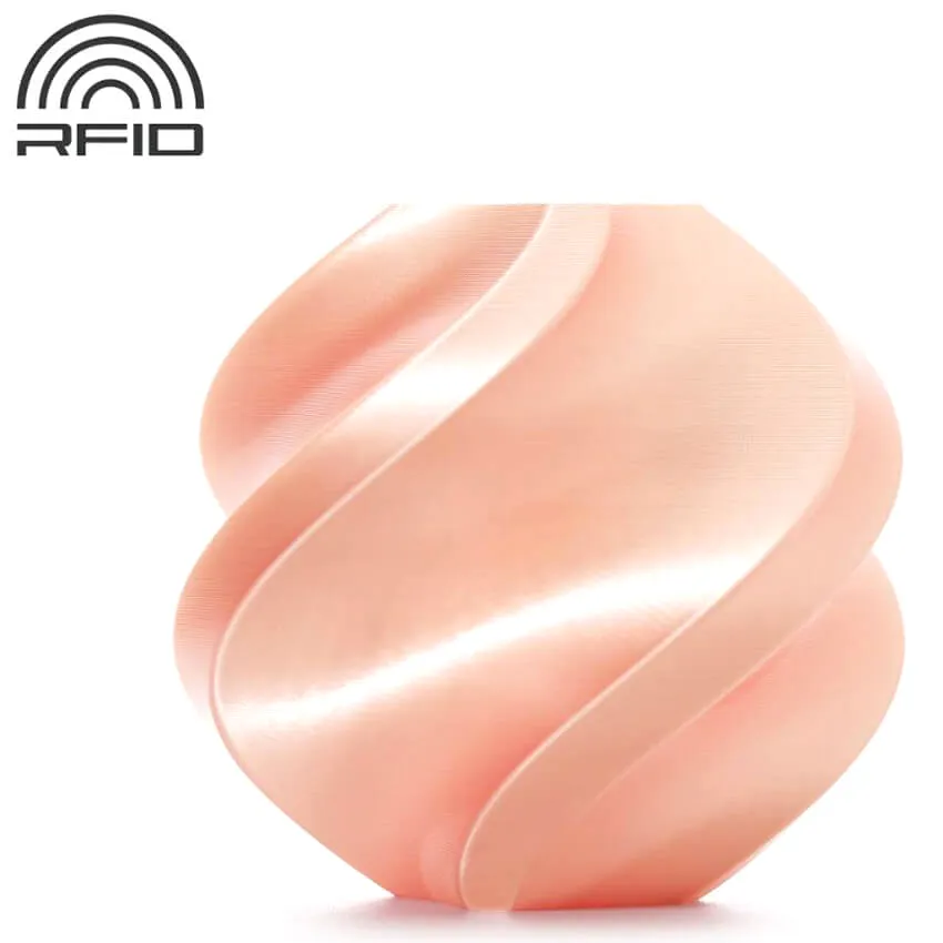 Катушка PLA Silk+ пластика Bambu lab 1.75 мм 1кг., розовая