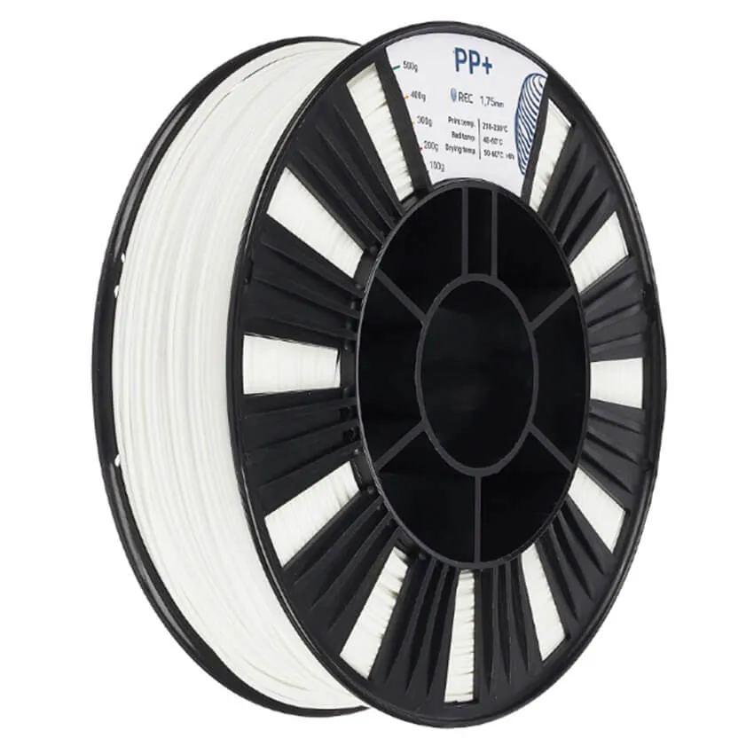 Катушка PP+-пластика REC 1.75мм 0.5 кг, белая