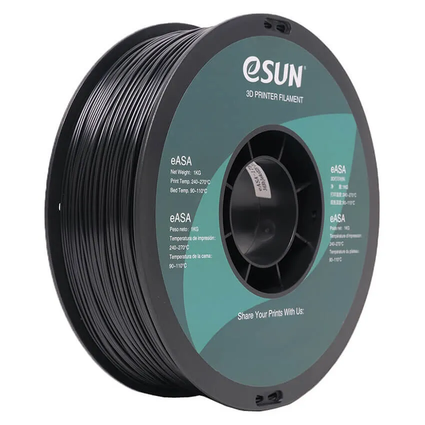 Катушка пластика eASA ESUN 1.75 мм 1кг, черная