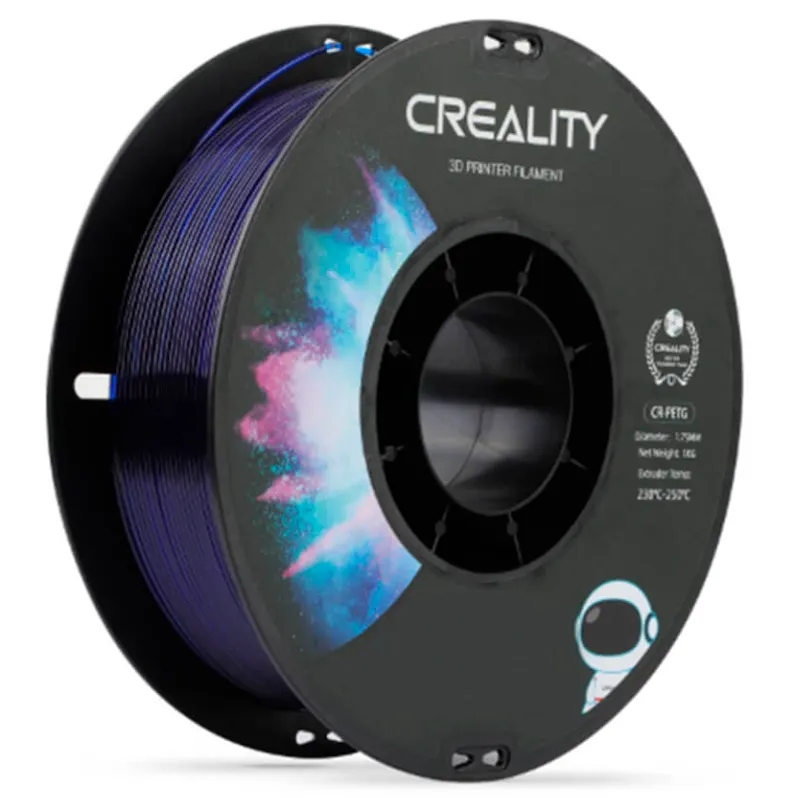 Катушка CR-PETG-пластика Creality 1.75 мм 1кг, прозрачная синяя (3301030036)