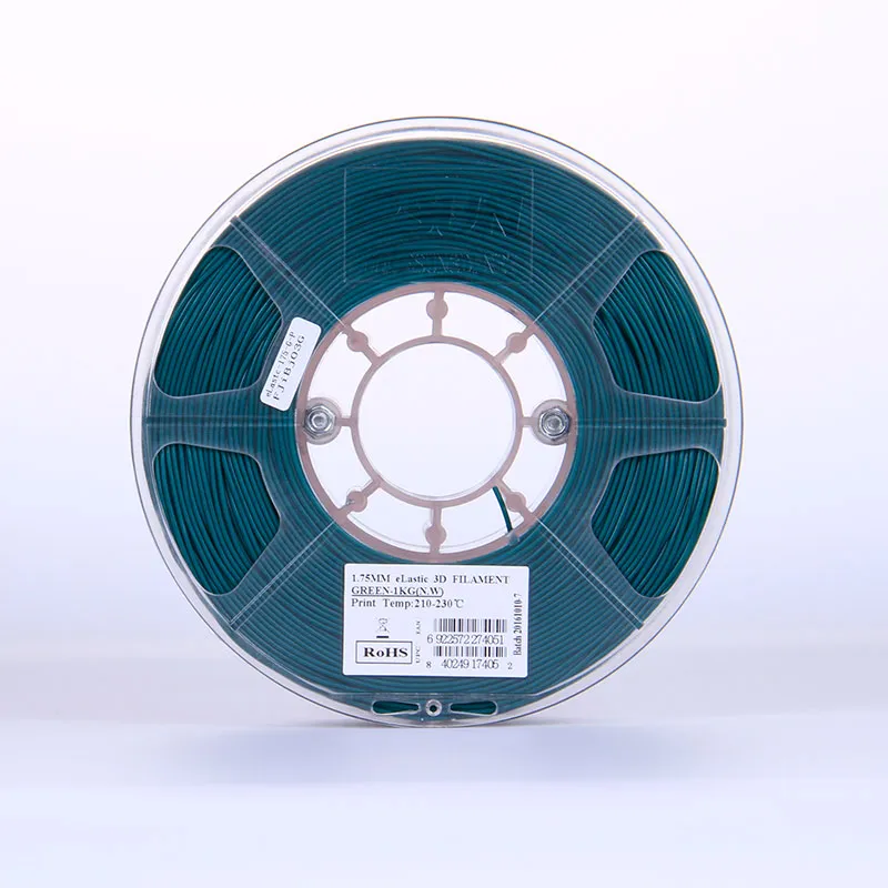 Катушка eLastic-пластика ESUN 1.75 мм 1кг., зеленая