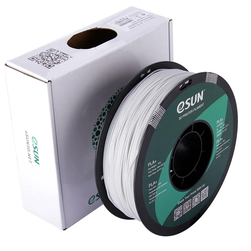 Катушка пластика PLA+ ESUN 1.75 мм 1кг., светящаяся синяя