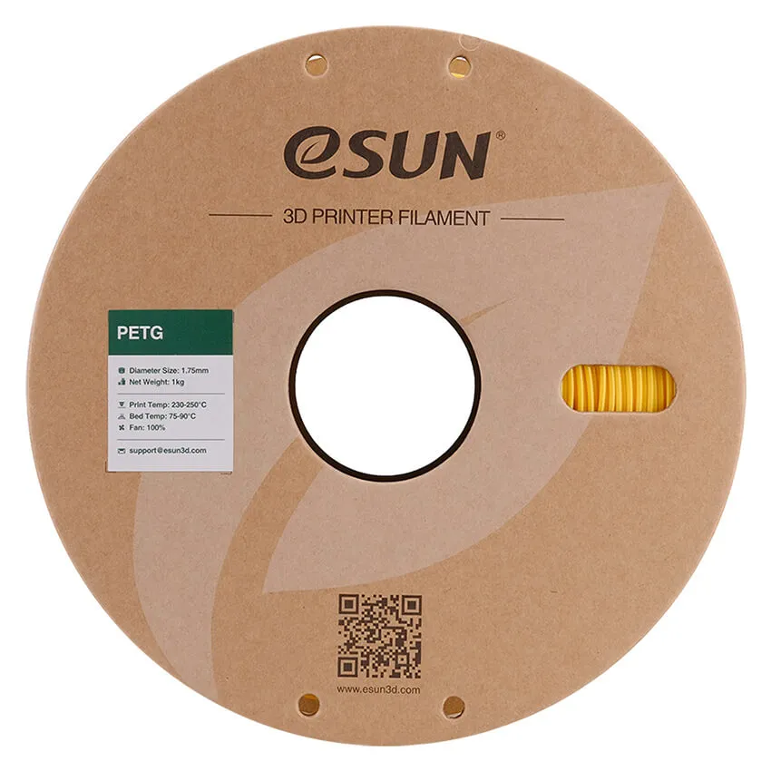 Катушка PETG-пластика ESUN 1.75 мм 1кг., ярко-желтая (PETG175SY1)