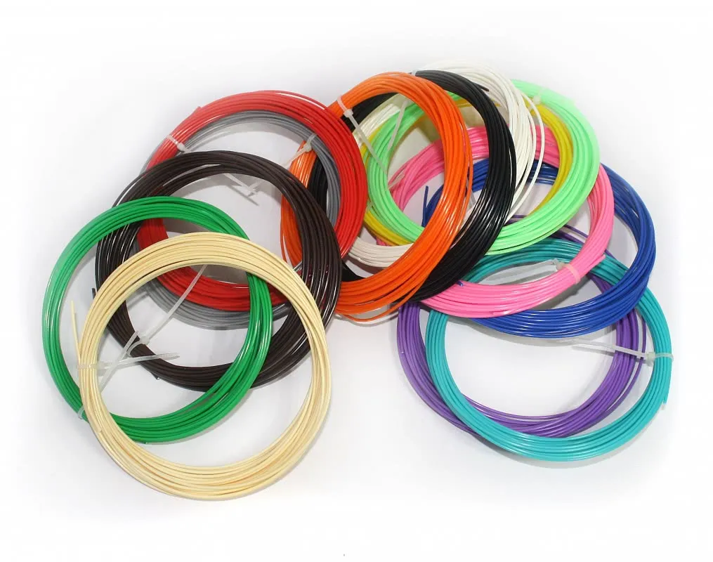 Комплект ABS пластика Tiger 3D 1.75 мм Для 3D ручек, 14 цветов по 9 метров каждого цвета