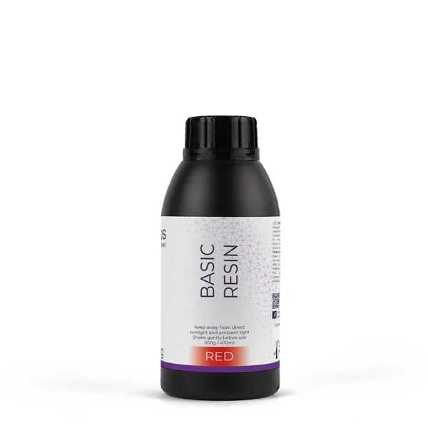 Фотополимер HARZ Labs Basic Resin, красный (0,5 кг)