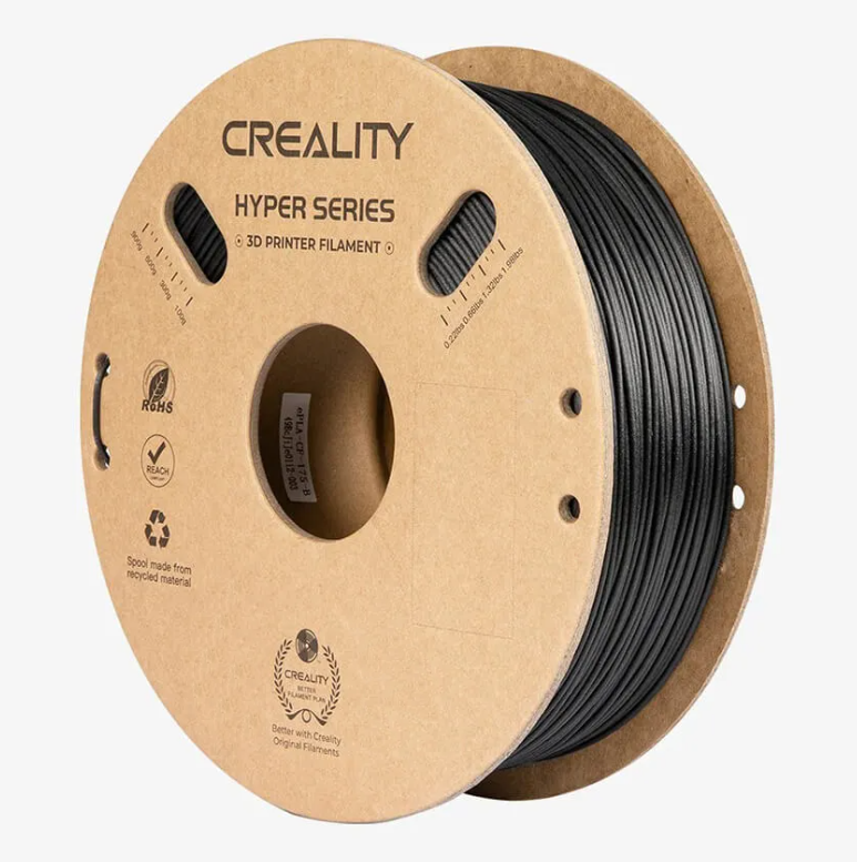 Катушка Hyper PLA-CF-пластика Creality 1.75 мм 1кг, черная