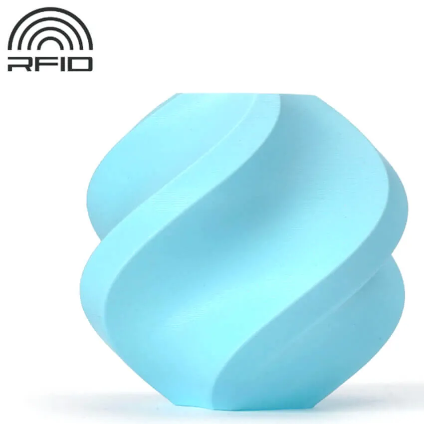 Катушка PLA Matte пластика Bambu lab - RFID 1.75 мм 1кг, голубой лед