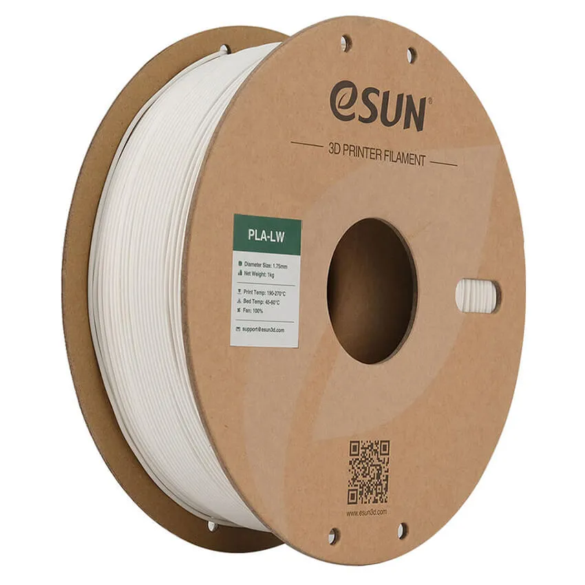Катушка PLA-LW пластика ESUN 1.75 мм 1 кг., белая