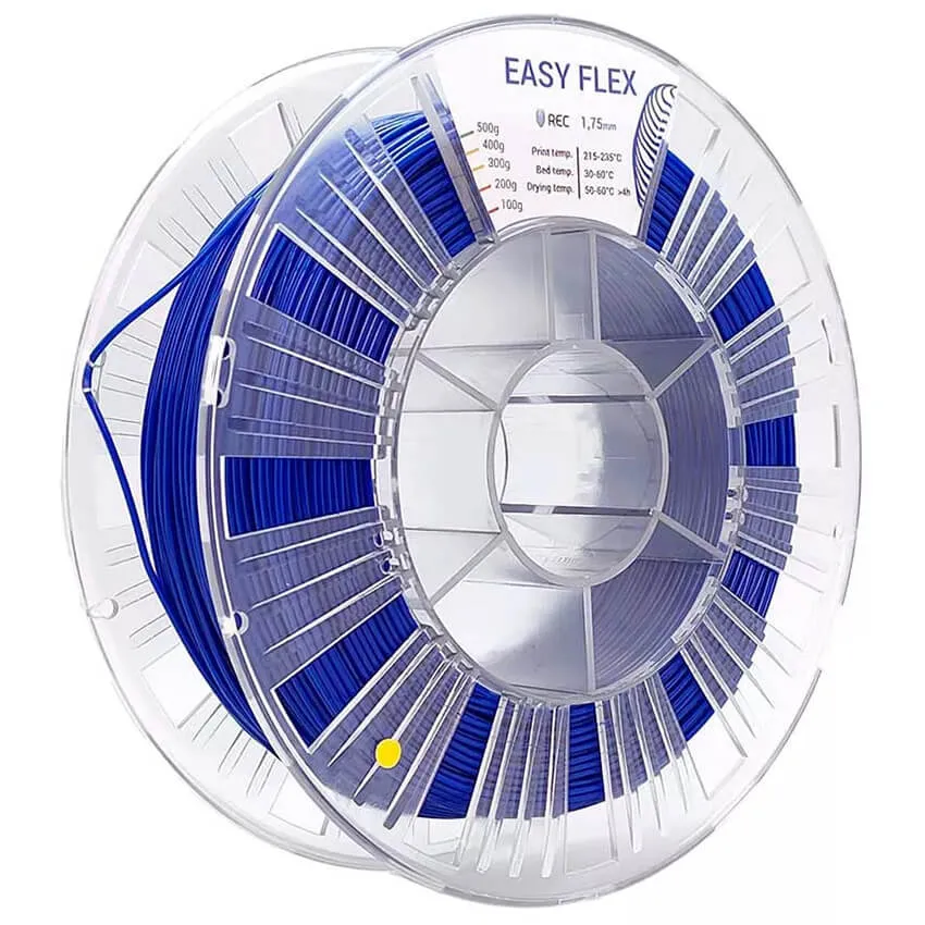 Катушка пластика REC Easy Flex (TPU) 1.75мм 0,5 кг, синяя