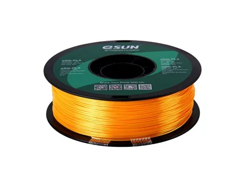 Катушка пластика eSilk-PLA Esun, 1.75 мм, 1 кг, темно-желтая