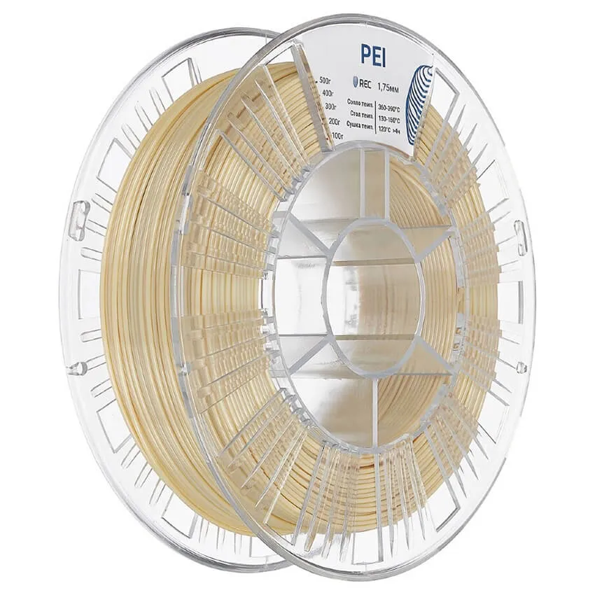 Катушка пластика REC PEI 1.75мм 0.5 кг, натуральная