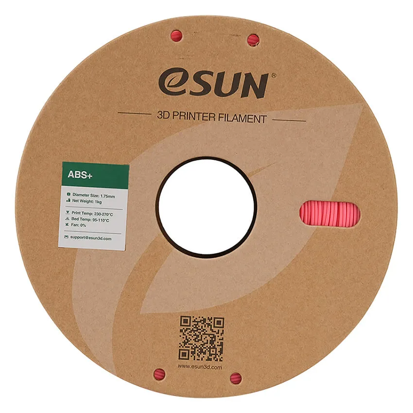 Катушка ABS+ пластика Esun, 1.75 мм, 1 кг, розовая