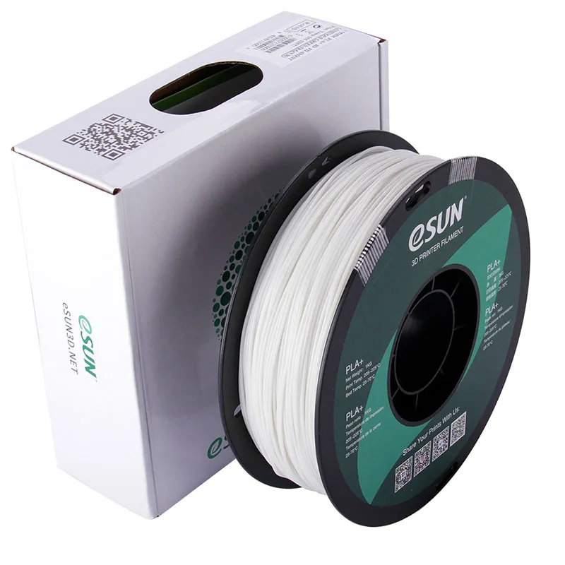 Катушка пластика PLA+ ESUN 1.75 мм 1кг., светящаяся зеленая