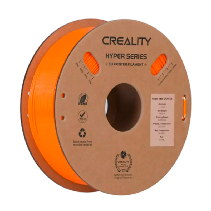 Катушка Hyper ABS-пластика Creality 1.75 мм 1кг, оранжевая (3301020057)