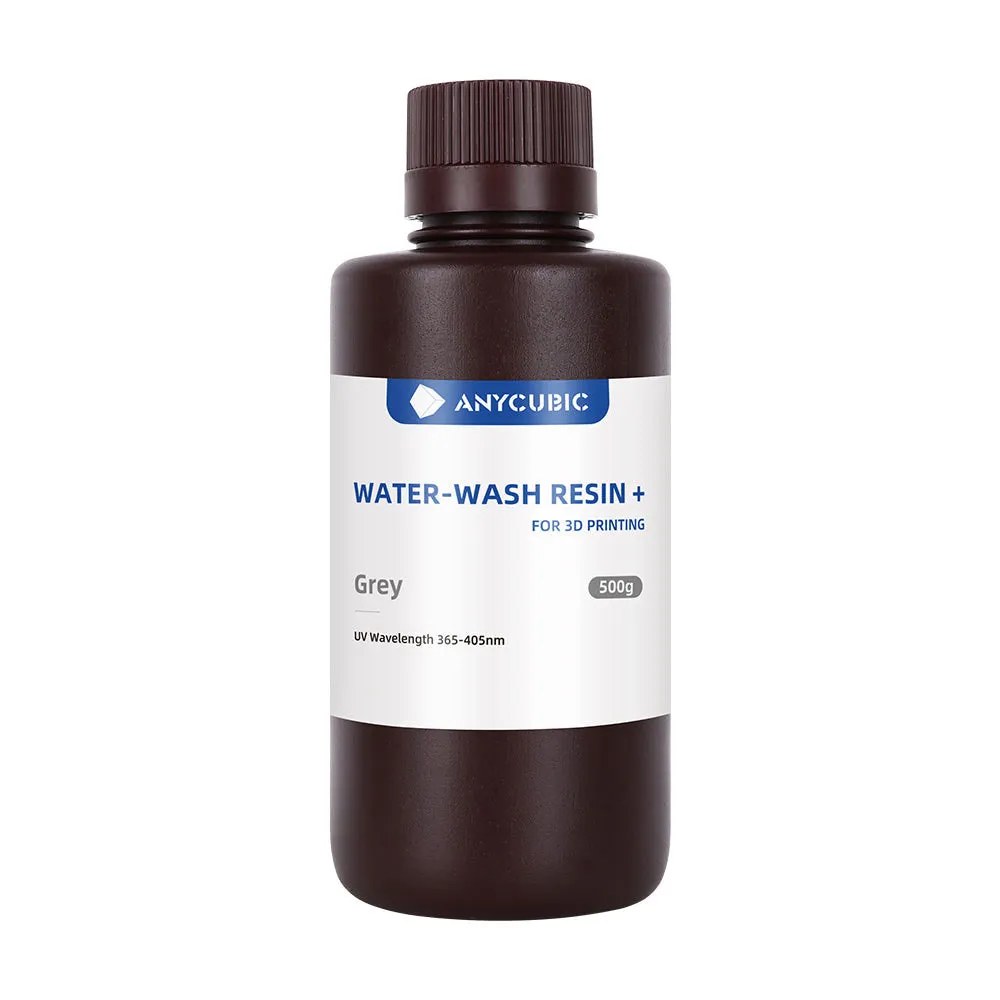Фотополимер Anycubic Water-Wash Resin+, серый (0,5 кг)