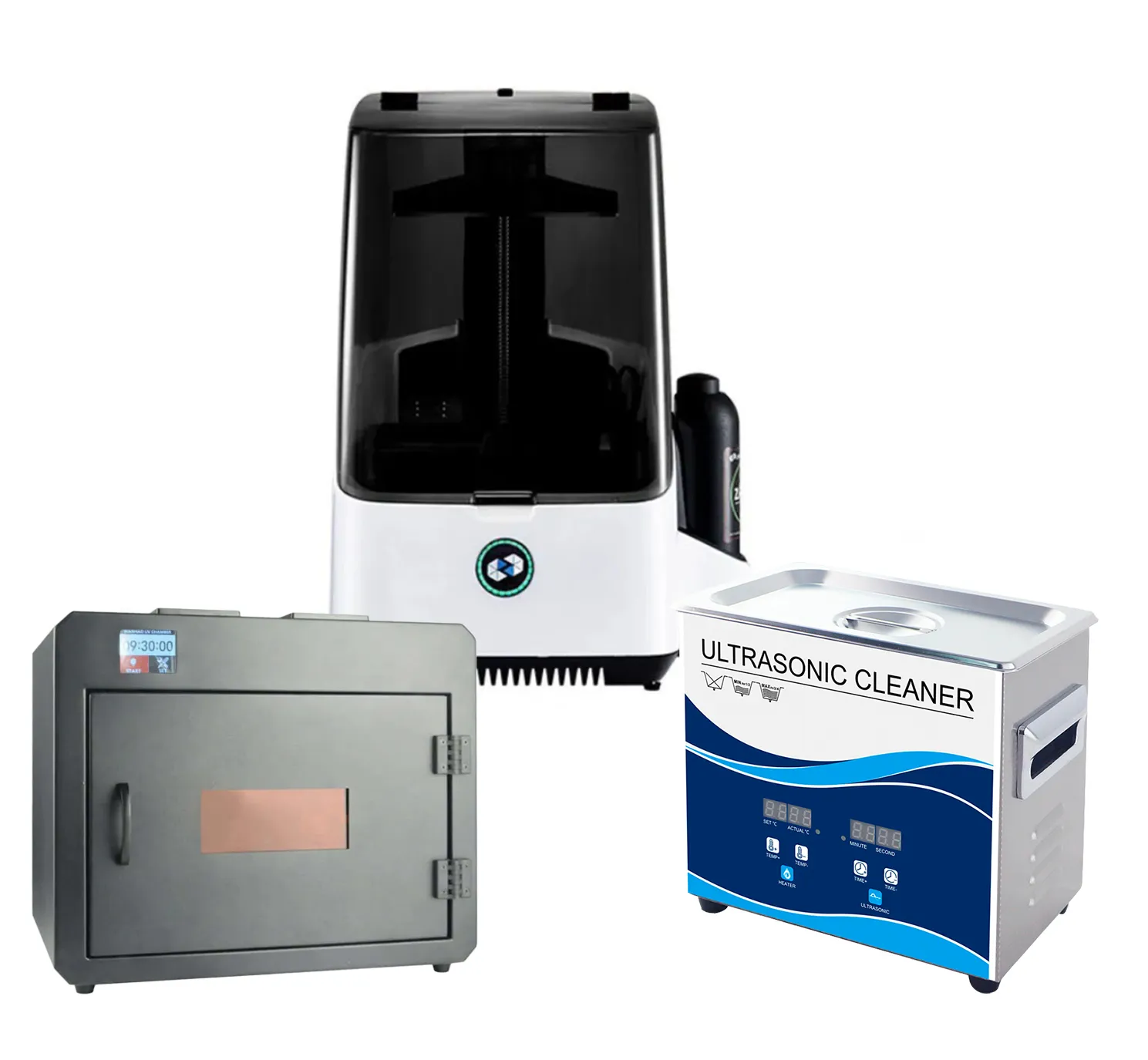 Комплект 3D принтер Uniz Slash Plus + УЗ-ванна Granbo GS0203, 3.2 л  + УФ-камера Wanhao Boxman-1