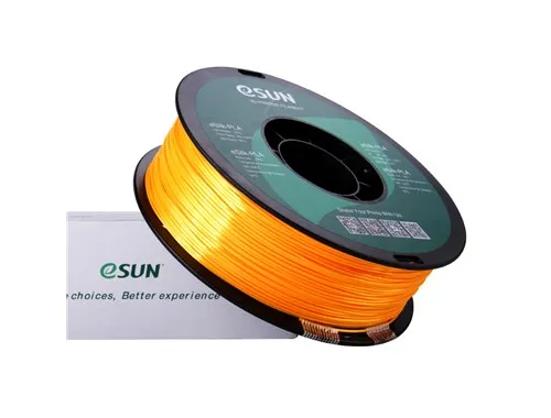 Катушка пластика eSilk-PLA Esun, 1.75 мм, 1 кг, темно-желтая