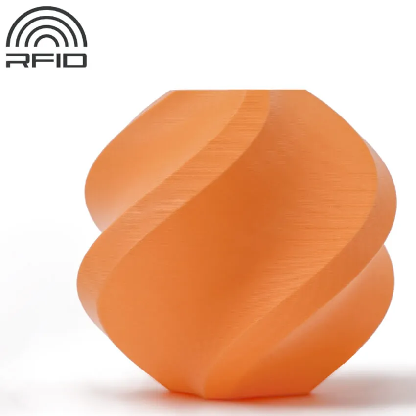 Катушка PLA Matte пластика Bambu lab - RFID 1.75 мм 1кг, оранжевый