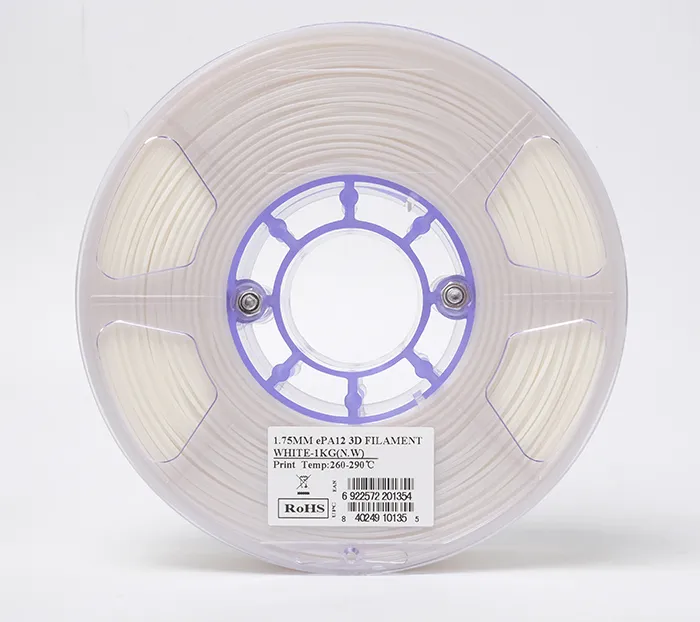 Катушка пластика ESUN PA12 белая 1.75 мм 1 кг, (PA12-175W1TZ1)