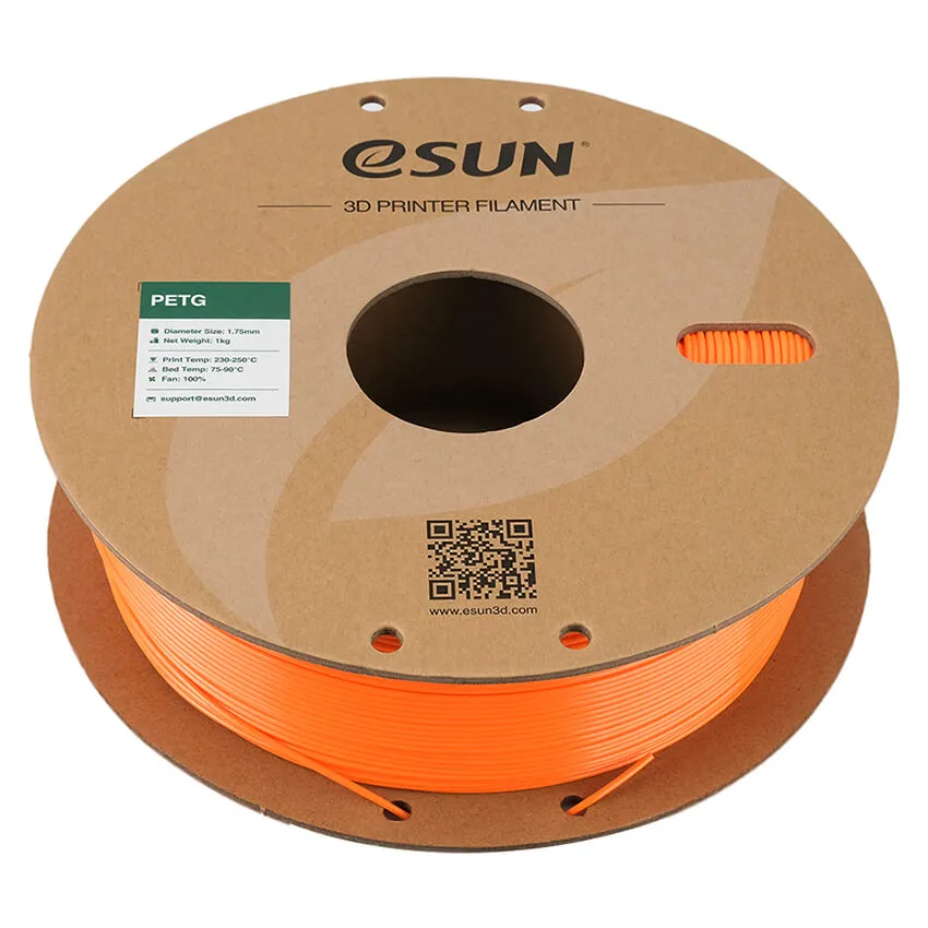 Катушка PETG-пластика ESUN 1.75 мм 1кг, оранжевая (PETG175SO1/PETG175O1P1)