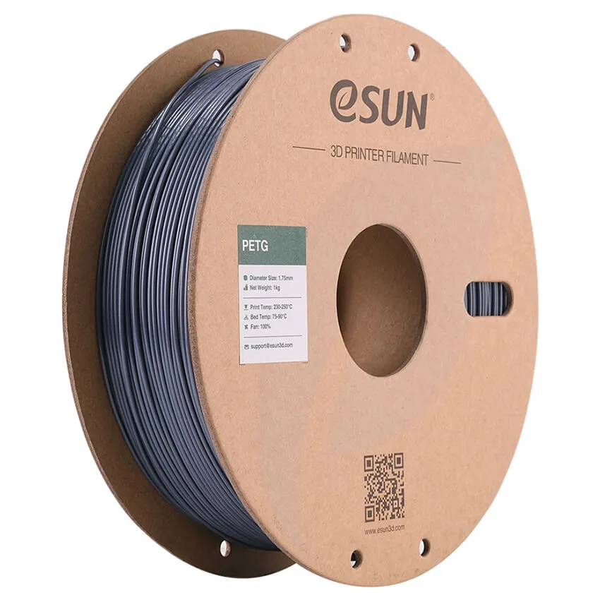 Катушка PETG-пластика ESUN 1.75 мм 1кг., серый (PETG175SH1/PETG175H1P1)