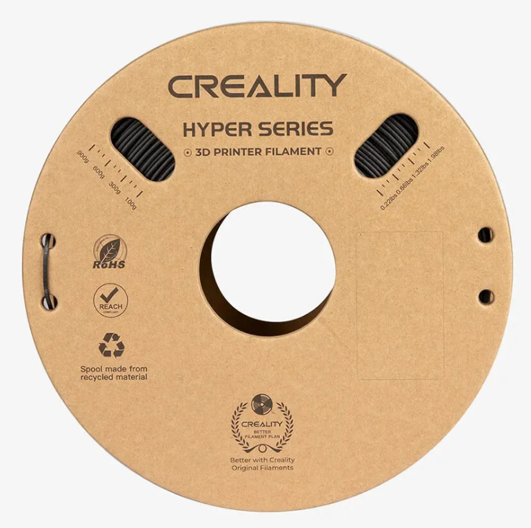 Катушка Hyper PLA-CF-пластика Creality 1.75 мм 1кг, черная