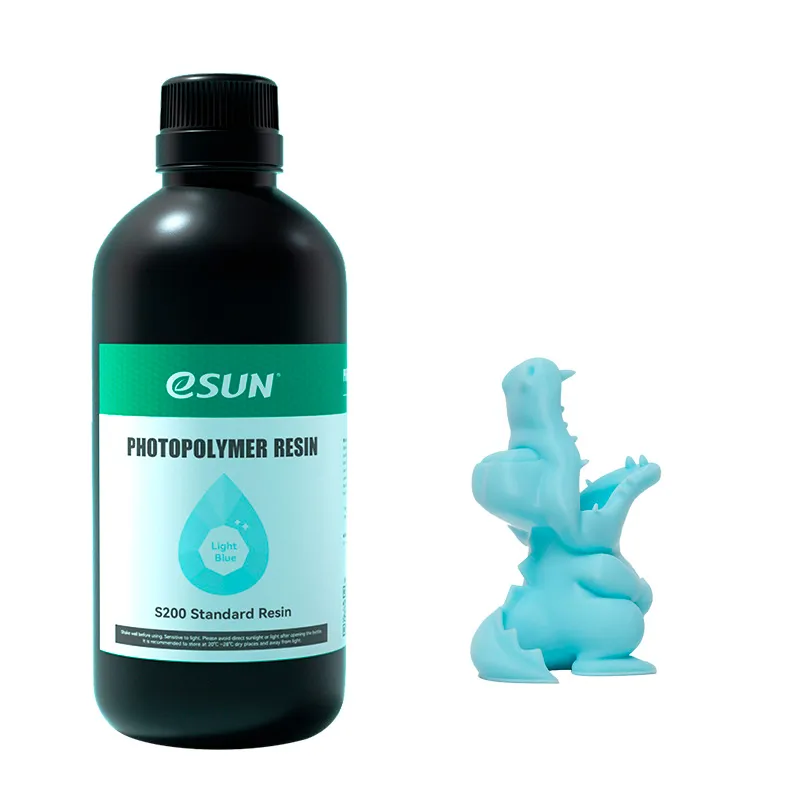 Фотополимерная смола eSUN S200 Standard Light Blue, светло-голубая (0,5 кг)