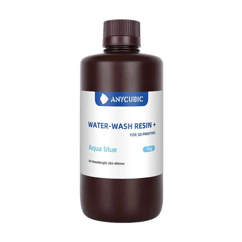 Фотополимер Anycubic Water-Wash Resin+, голубой (1 кг)