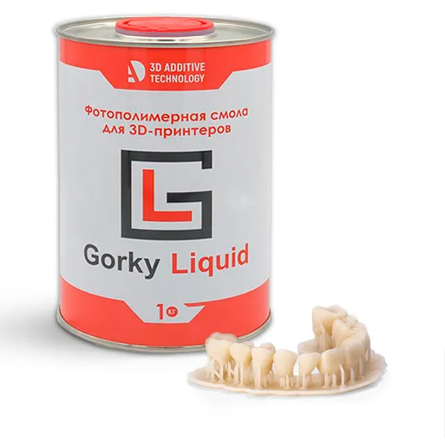 Фотополимерная смола Gorky Liquid Dental Crown, молочная А1-А2(1 кг)