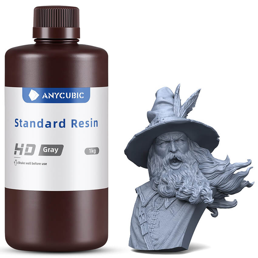 Фотополимерная смола Anycubic Standard HD, серая (1 кг)