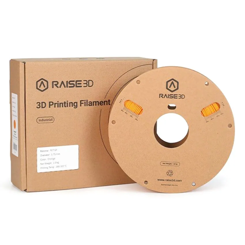 Катушка пластика Raise3D Industrial PET GF, 1.75 мм, 1кг, оранжевая