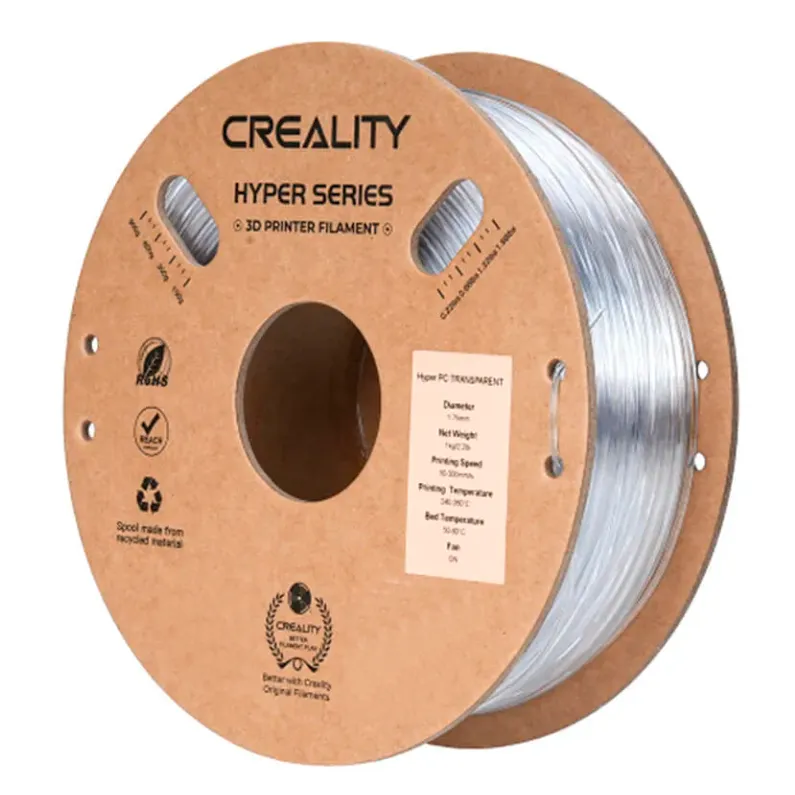 Катушка Hyper PC Creality 1.75 мм 1кг, прозрачная (3301070013)