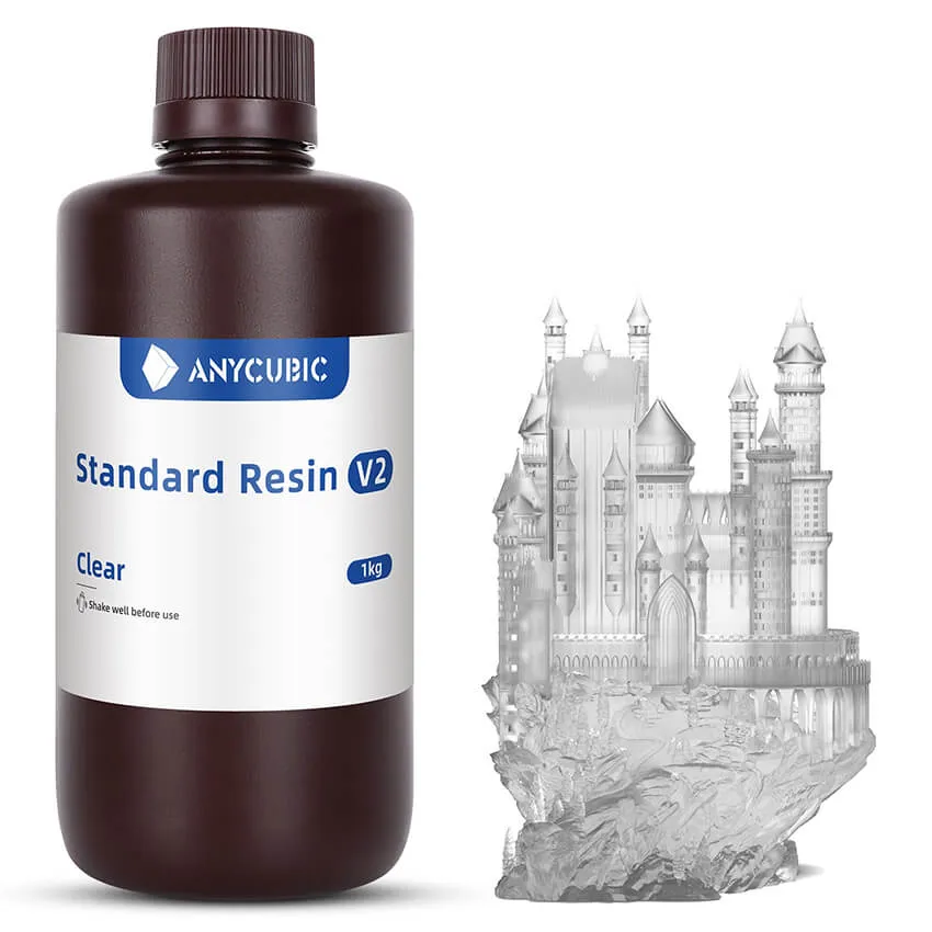 Фотополимерная смола Anycubic Standard V2, прозрачная (1 кг)