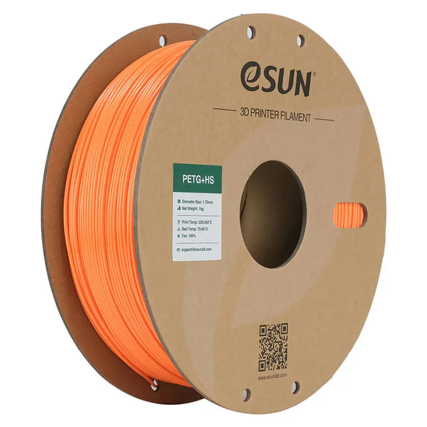 Катушка PETG+HS пластика ESUN 1.75 мм 1кг, оранжевая