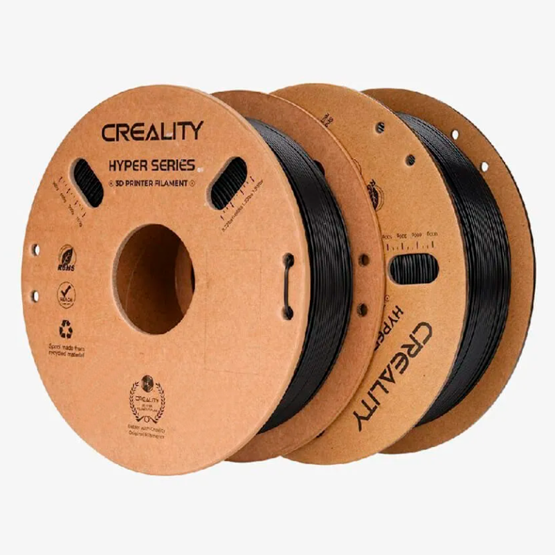 Набор Hyper PLA-пластика Creality 1.75 мм, 2 шт (по 1 кг), черная
