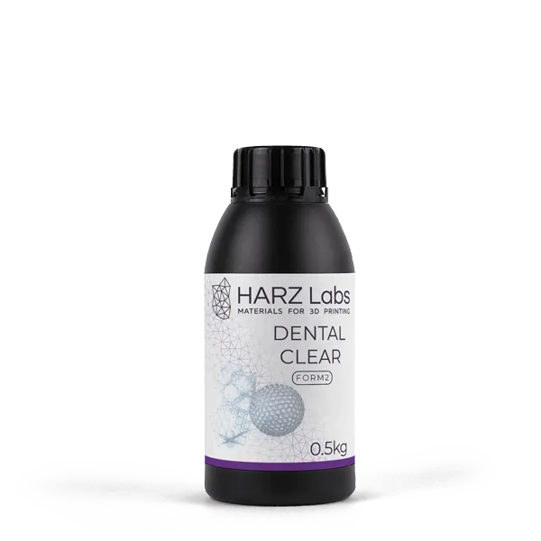 Фотополимер HARZLabs Dental Clear Form2, прозрачный (500 мл)