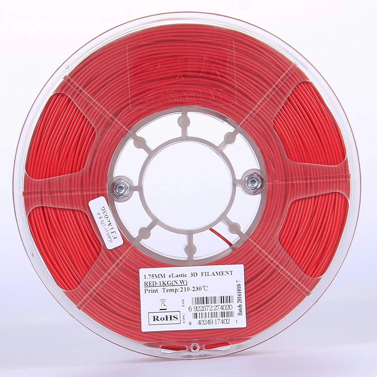 Катушка eLastic-пластика ESUN 1.75 мм 1кг., красная