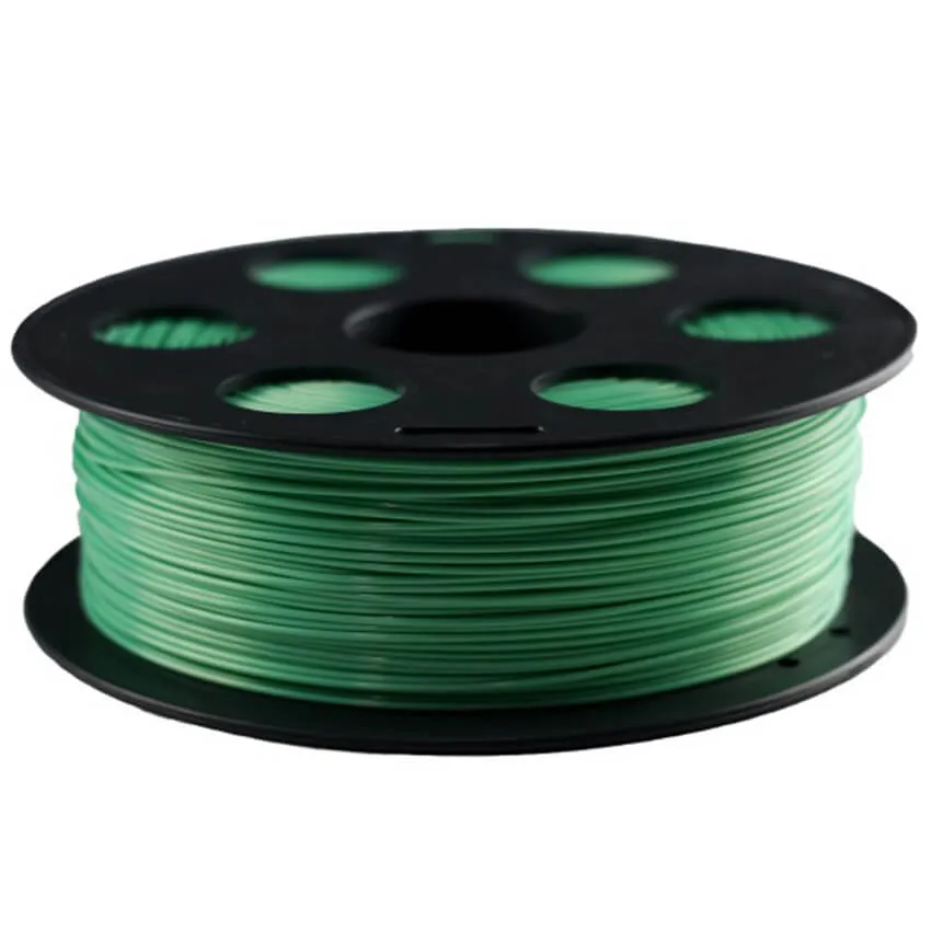 Катушка PLA-шелк  пластика Bestfilament 1.75 мм 1кг., зеленая (silk_1kg_1.75_green)