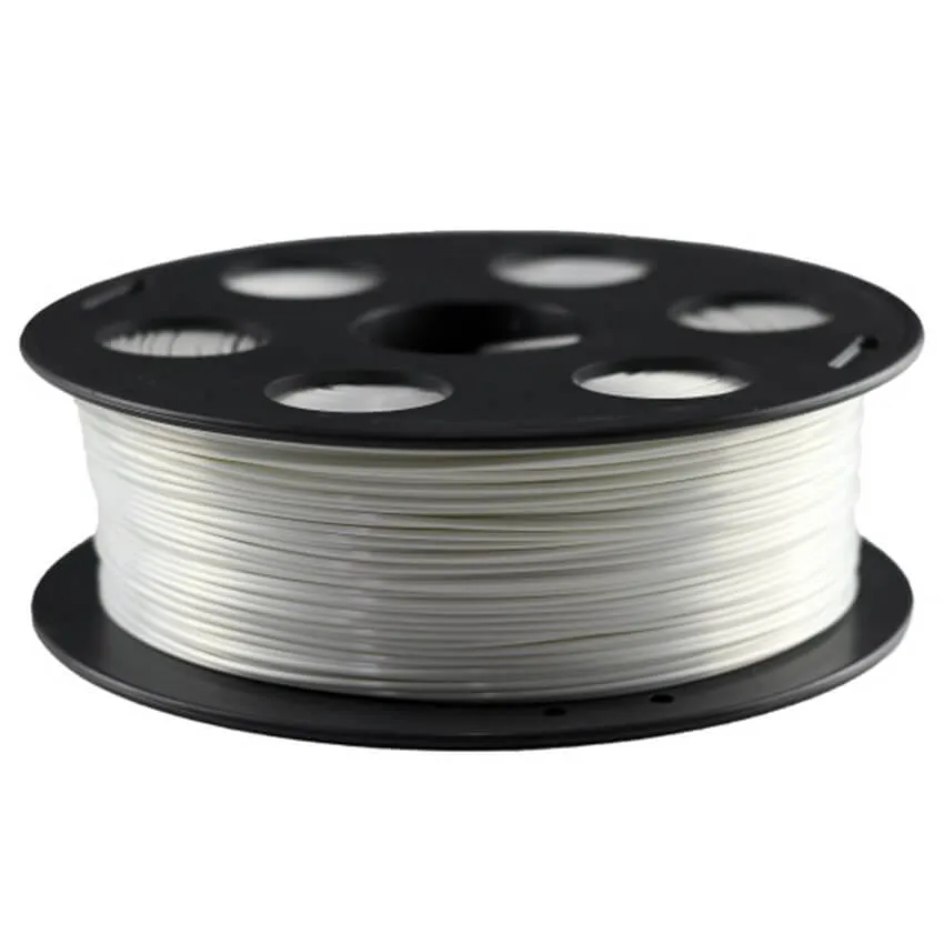 Катушка PLA-шелк пластика Bestfilament 1.75 мм 1кг, белая (silk_1kg_1.75_white)